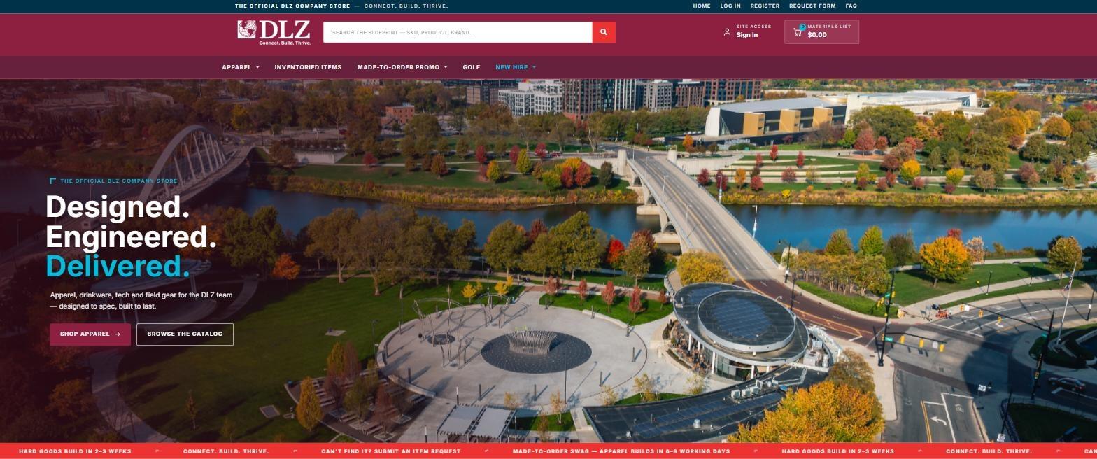 DLZ company store homepage